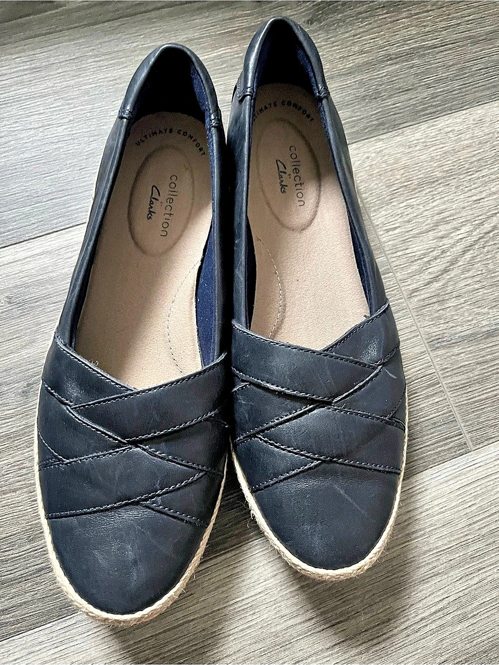 Clarks Collection Clarks Collection navy Slip-On Flats